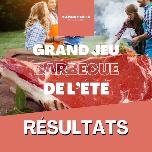 Résultats du Grand Jeu Barbecue de l'Été !